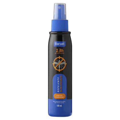Repelente Spray Baruel Icaridina 100Ml - Baruel