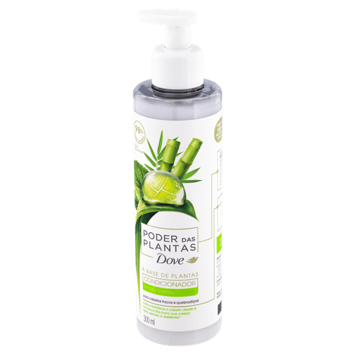 Condicionador Dove Poder das Plantas Força + Bambu Frasco 300ml Pump
