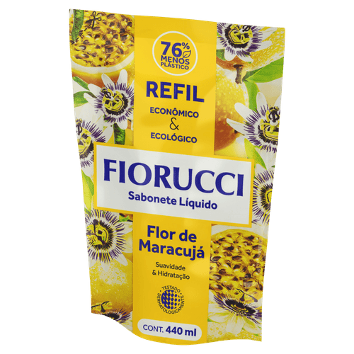 Sabonete Líquido Refil Flor de Maracujá 440ml floral cítrico Greenwood