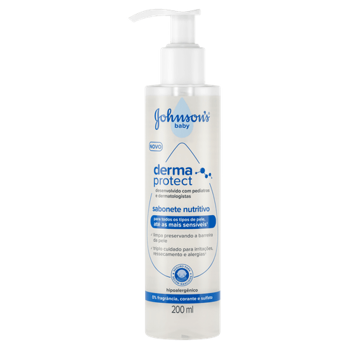 Sabonete Líquido Johnson's Baby Derma Protect - 200ml
