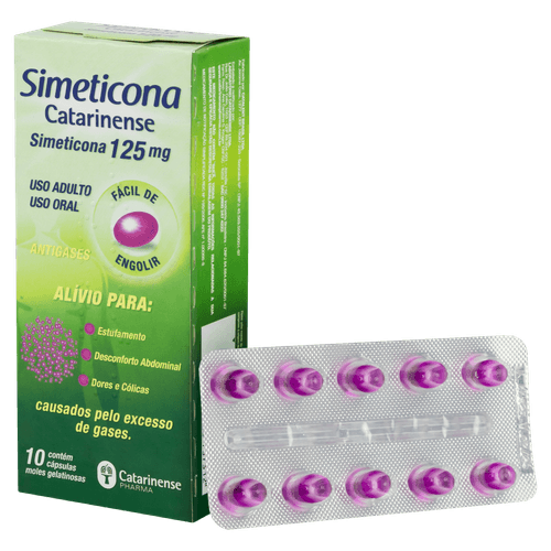 Simeticona 125mg Catarinense 10 Cápsulas Gelatinosas