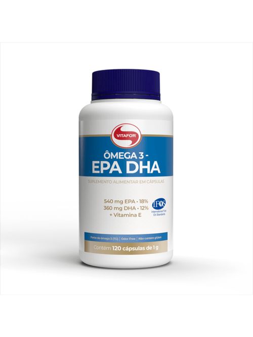 Ômega 3 EPA DHA Vitafor 1000mg 120 cápsulas
