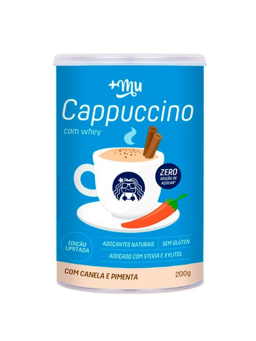 Cappuccino com whey canela e pimenta Mais Mu 200g