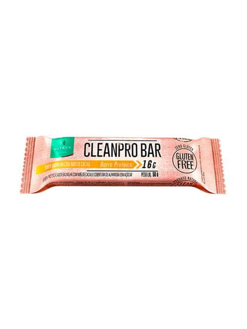Cleanpro Bar Baunilha com Nibs de Cacau 50g - Nutrify