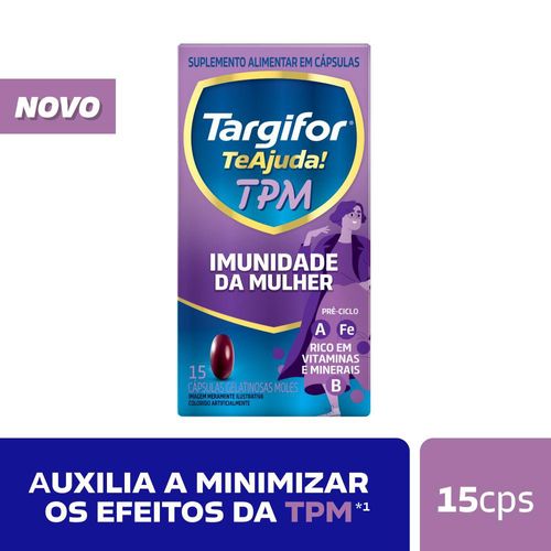 Suplemento Alimentar Targifor Te Ajuda! TPM -15 Cápsulas