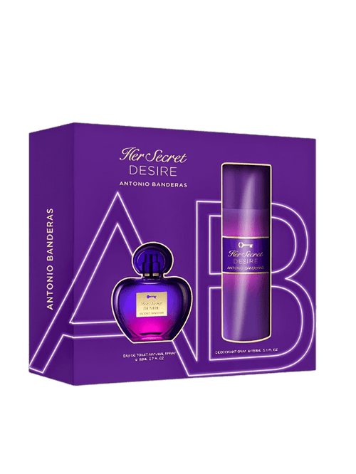 Kit Banderas Her Secret Desire Feminino - Edt 80ml + Deo 150ml