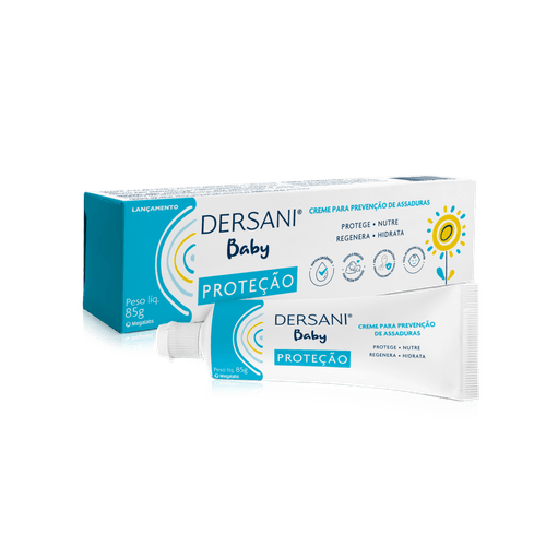 Dersani Pomada para Assaduras Hipoalergênica 85g para Recém-nascido Sem Fragrância