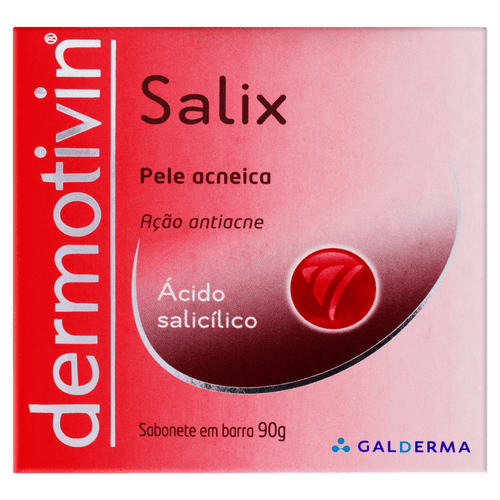 Sabonete em Barra Salix Ácido Salicílico 90g Dermotivin para Pele Acneica