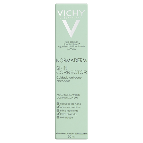 Tratamento Antiacne Normaderm Skin Corrector Verde-Claro 30ml Vichy