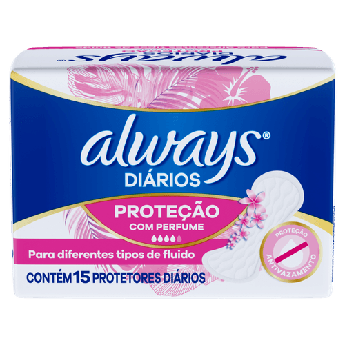 Protetor Dia Always Regular 15Un - Always