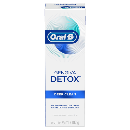 Creme Dental Gengiva Detox Deep Clean 102g Oral-B