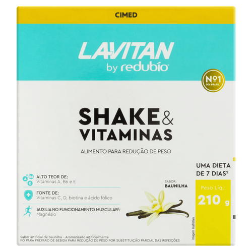 Lavitan By Redubío Shake & Vitaminas Baunilha - 210g