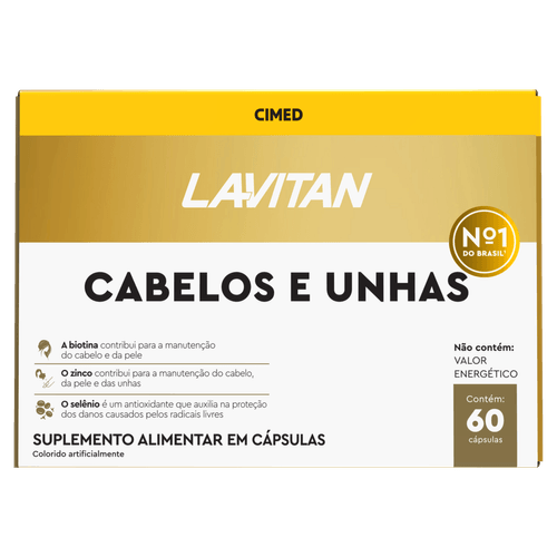 Lavitan Cabelos e Unhas – 60 Cápsulas
