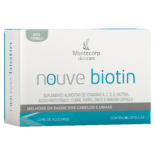 Suplemento para Cabelos e Unhas Biotin 30 cápsulas Nouve