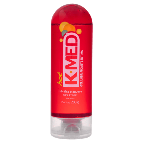 Lubrificante Íntimo Gel Hot K-Med Squeeze 200g