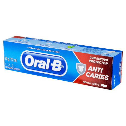 Creme Dental Oral B 123 Menta 70G - Oral B 123