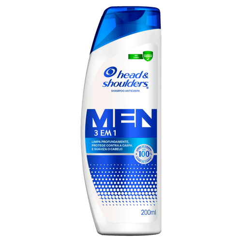 Shampoo Anticaspa Head & Shoulders Men Frasco 200ml
