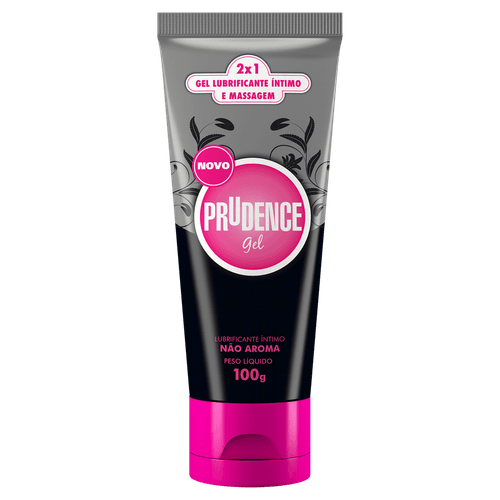 Gel Lubrificante Feminino Sem Aroma 100g à Base de Água Transparente Prudence