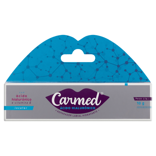 Reparador Labial Carmed Incolor Gloss 10g Cimed com Ácido Hialurônico