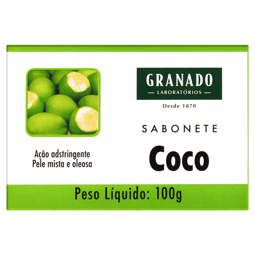 Sabonete Barra Glicerinado Coco 100g Granado