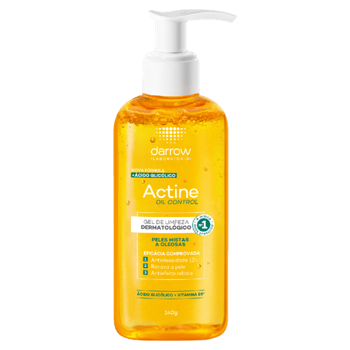 Gel de Limpeza Actine Control Matificante para Pele Oleosa 140g Darrow