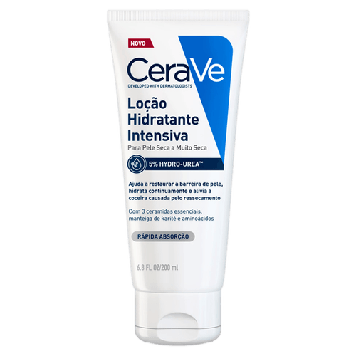 CeraVe Loção Hidratante Intensiva 200ml Pele Muito Seca 5% Hydro-Urea Sem Fragrância