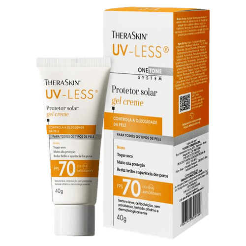 Theraskin Protetor Solar Facial Gel-Creme Toque Seco FPS 70 UV-Less 40g