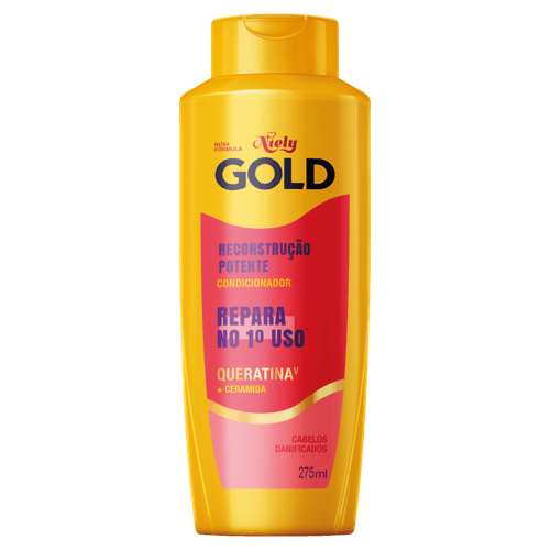 Condicionador Niely Gold Reconstrução Potente - 275ml