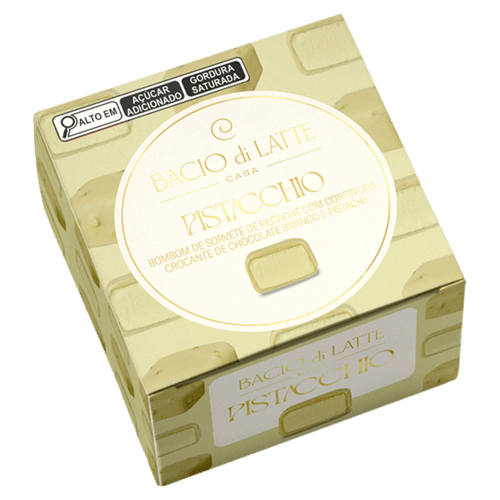 Bombom de Sorvete Pistacchio Bacio di Latte Casa - 90g