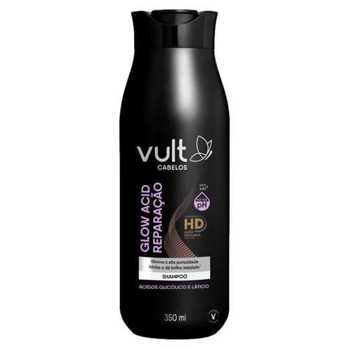 Shampoo Vult Cabelos Glow Acid Reparação - 350ml