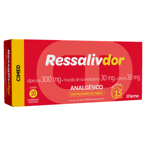Ressalivdor 300mg + 30mg + 30mg Cimed 10 Comprimidos