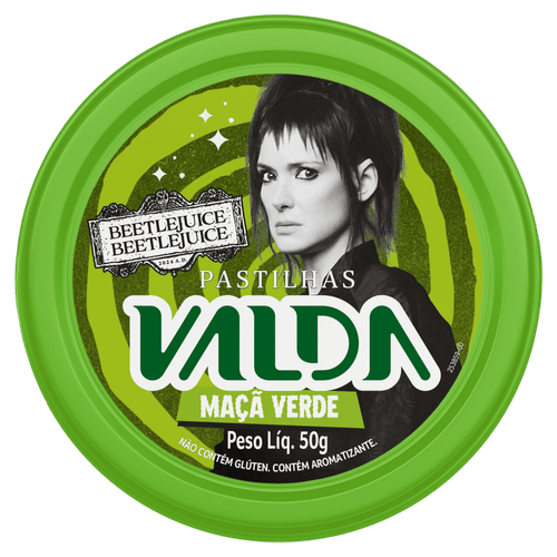 Pastilha Beetlejuice 50g Uva Mentolada Valda