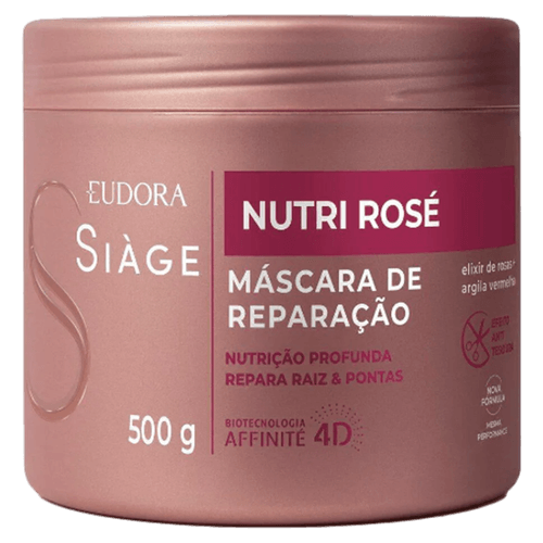 Máscara de Reparação Eudora Siàge Nutri Rosé - 500g