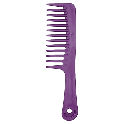 Pente Dente Largo Roxo Belliz para Cabelos Afro e Volumosos