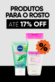 Cuidado rosto até 17% OFF